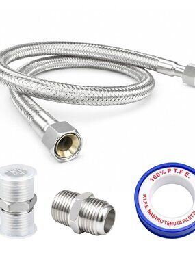 NEW 60 in Air Compressor Jumper Hose with 1 / 2 NPT 1600 PSI working pressure